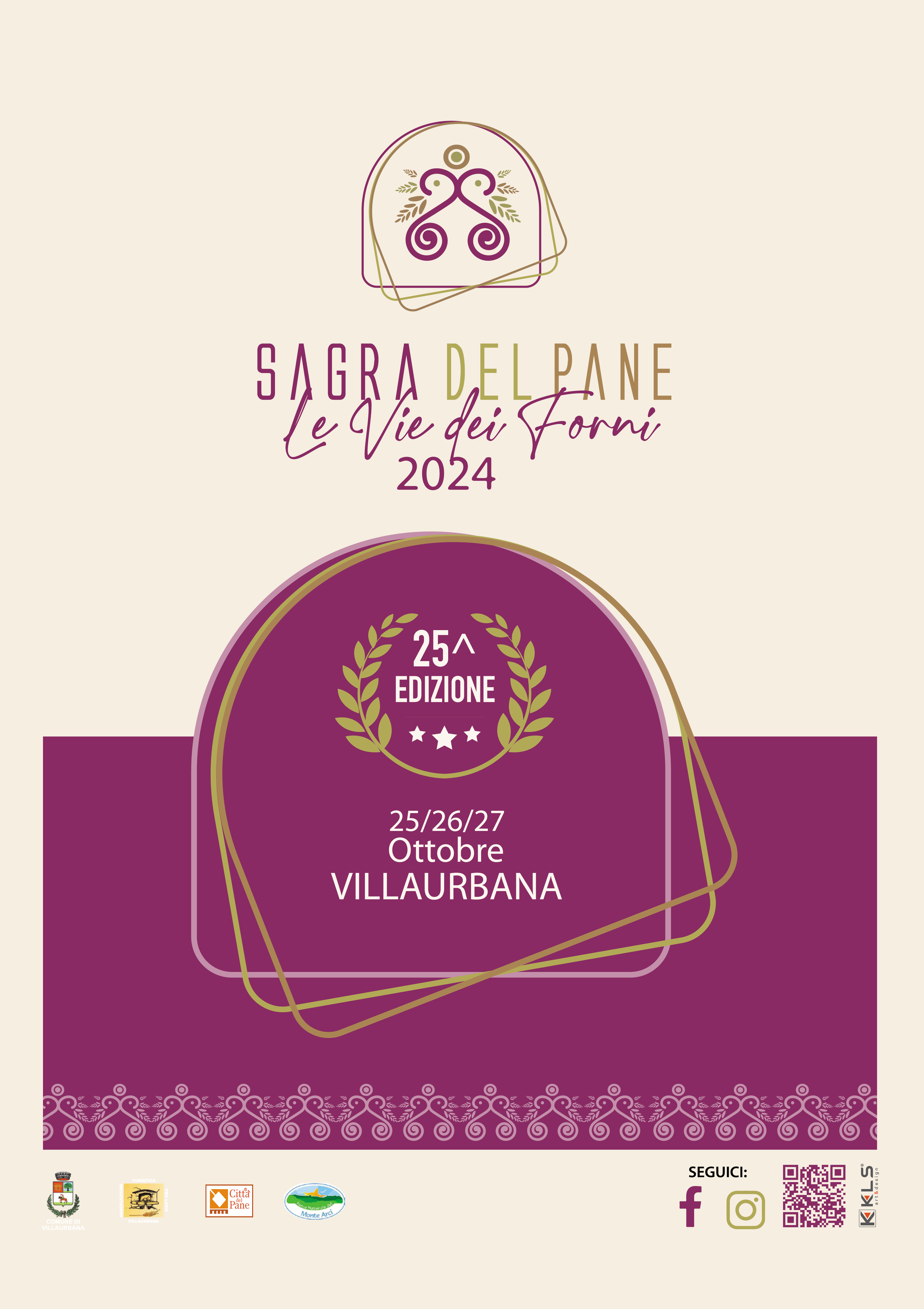 25esima Sagra del Pane di Villaurbana "Su Pani Fattu in Domu e tutto il Companatico Autunnale della nostra Sardegna" Villaurbana 25,26 e 27 Ottobre 2024